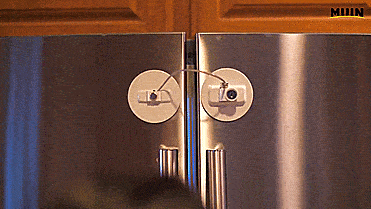 Refrigerator Key Lock Keeps Out Kids and Snackers - Dieting fridge key lock