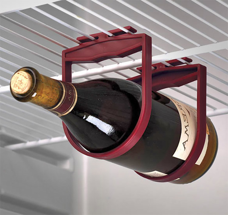 Hanging Refrigerator Wine Holder - Holdups fridge wine bottle rack