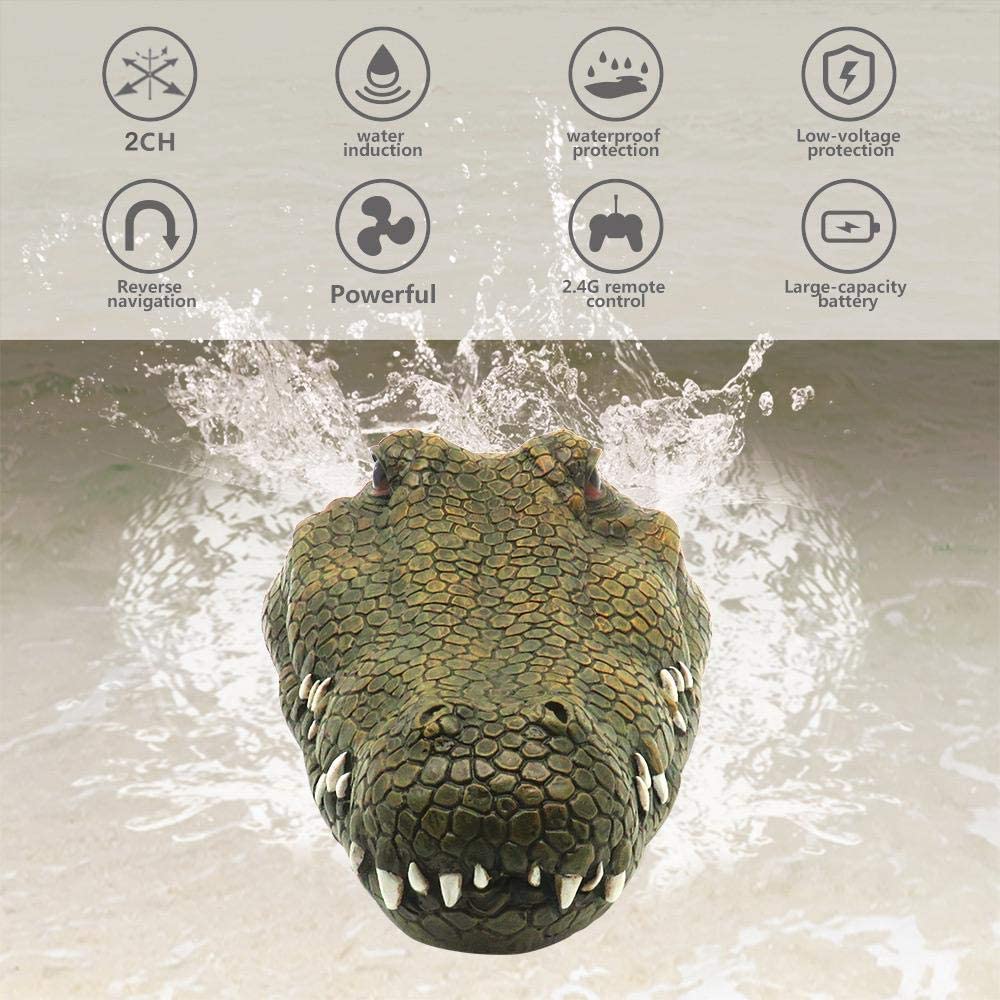 Remote Control Crocodile Head - RC Alligator Head Prank Toy