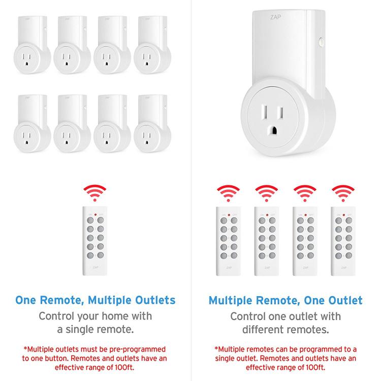 Etekcity Wireless Remote Control Electrical Outlet Switch - control your appliances and devices from anywhere with a remote