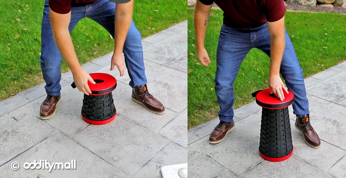 Incredible Collapsing Stool - Retractable Stool Camping Chair