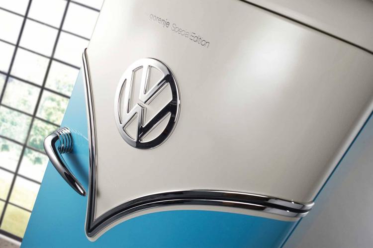 Retro VW Bus Refrigerator - Volkswagen hippy van Freestanding refrigerator - OBRB153BL