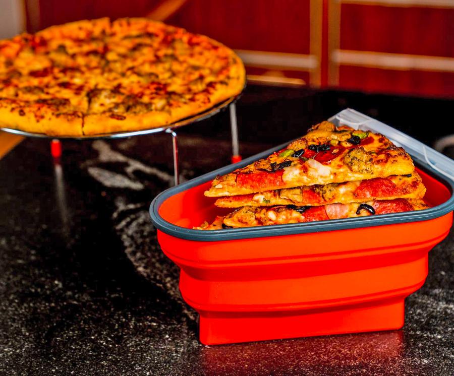 This Collapsible Reusable Pizza Container Is The Perfect Way To Store Leftover  Pizza