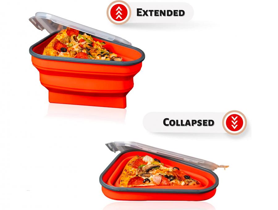 This Collapsible Reusable Pizza Container Is The Perfect Way To Store Leftover  Pizza