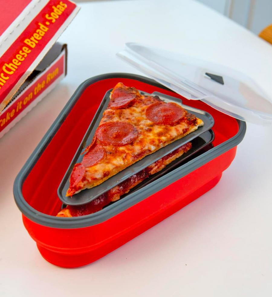 This Collapsible Reusable Pizza Container Is The Perfect Way To Store Leftover  Pizza