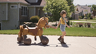 Rideamals - Interactive Pony Scooter - Ride-on Pony Scout dancing horse you can feed