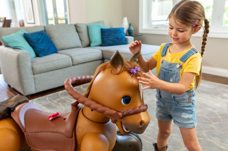 Rideamals - Interactive Pony Scooter - Ride-on Pony Scout dancing horse you can feed