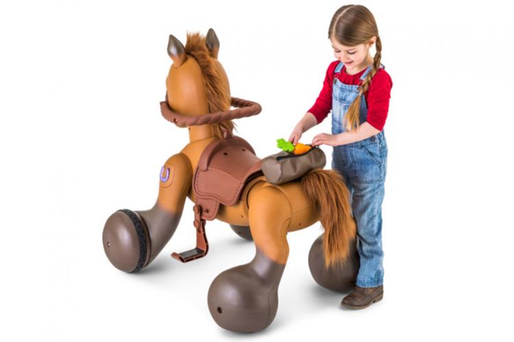 Rideamals - Interactive Pony Scooter - Ride-on Pony Scout dancing horse you can feed