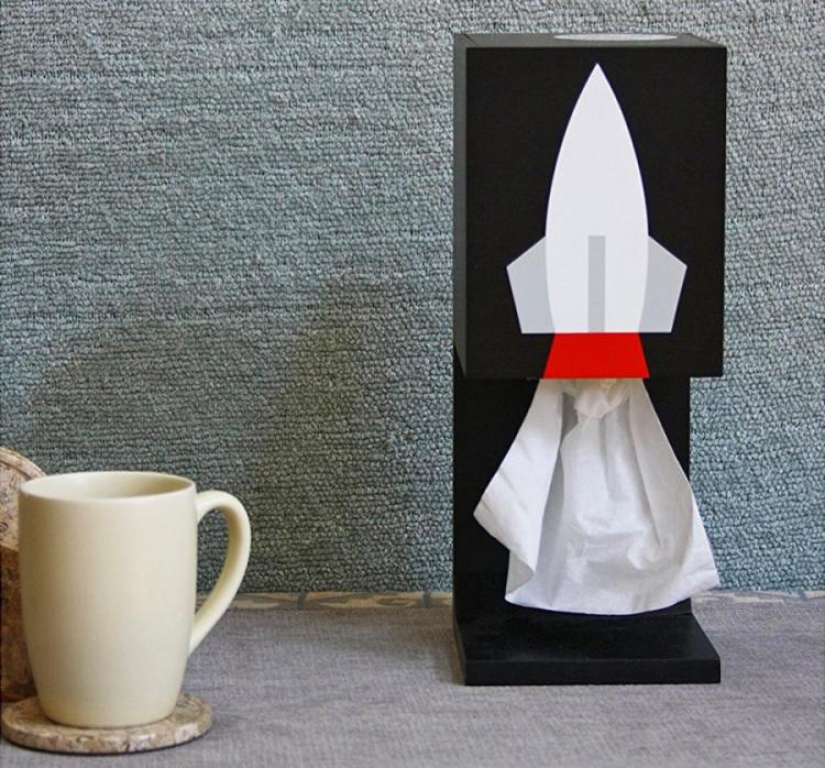 Rocket Ship Tissue Dispenser