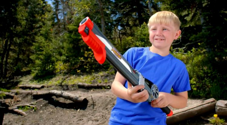 Rocket Kids Fishing Rod Launches Out a Bobber Instead Of Having To Cast