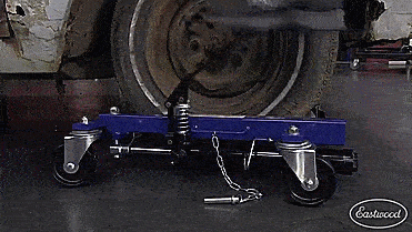 Hydraulic Car Dolly Lets You Move Your Car Around When Jacked Up - Rolling Car Jack