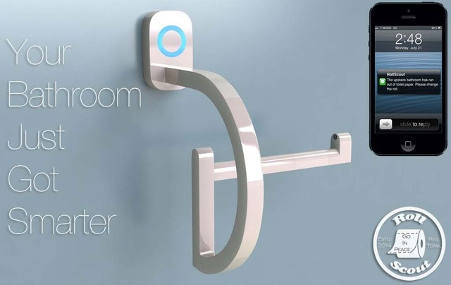 Yes, There's Actually a Smart Toilet Paper Holder That Will Notify