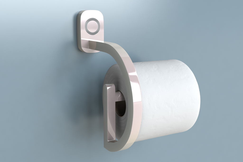 RollScout Toilet Paper Monitor - Smart toilet paper holder notifies you when running low