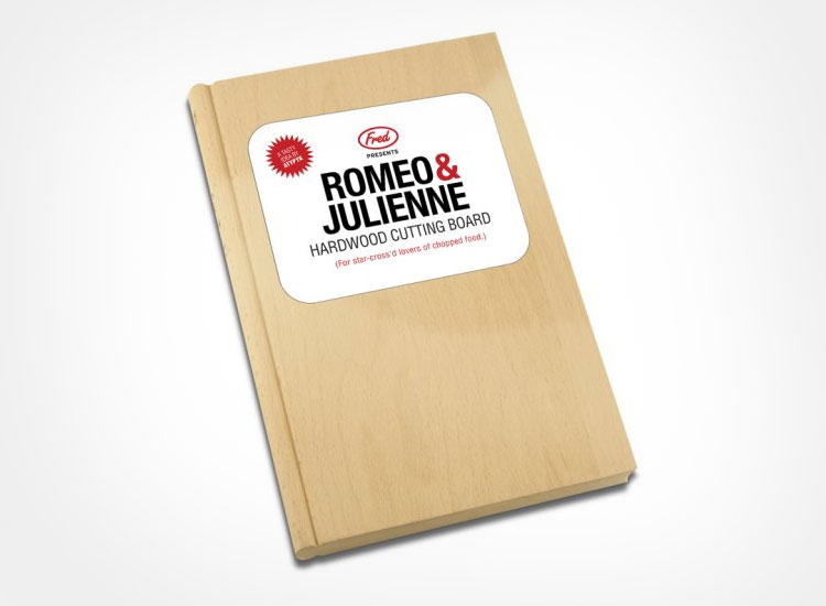Romeo & Julienne Book Shaped Cutting Board