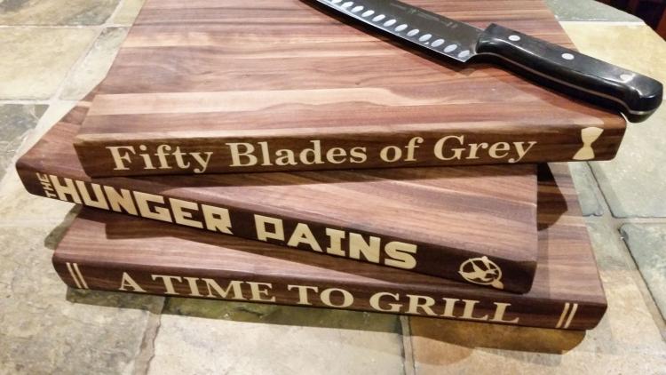 Fifty Blades Of Grey Cutting Board