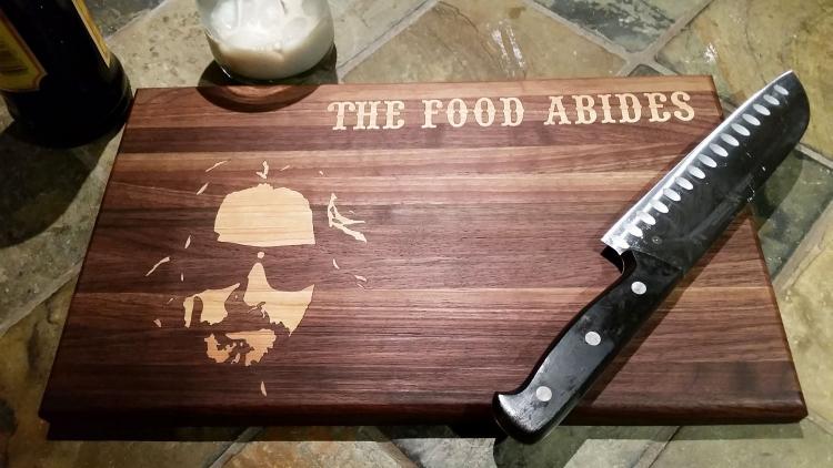 The Food Abides Cutting Board
