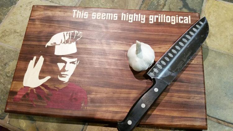 Star Trek This Seems Highly Grillogical Cutting Board
