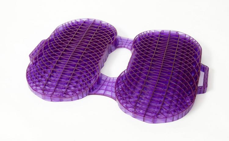 Royal Purple Seat Cushion Distributes Weight; Lets You Sit on Egg