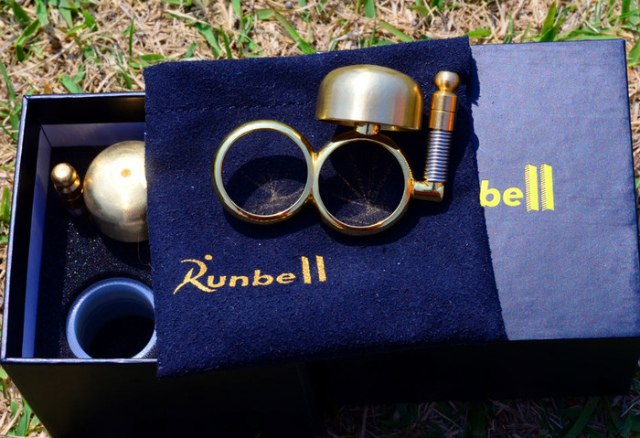 Run Bell - Runing Bell Ring - Double Ring bell ringer for jogging in urban areas