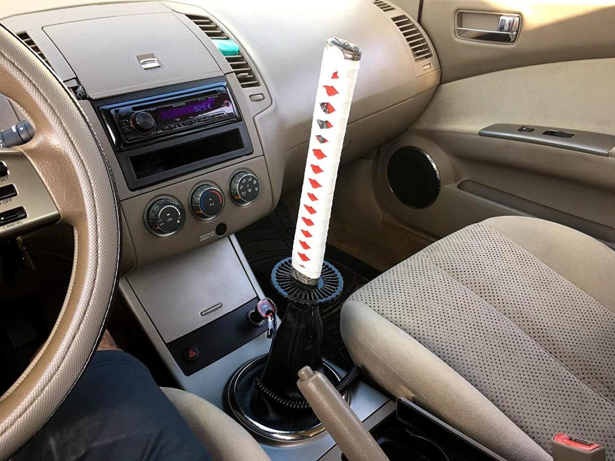 Samurai Sword Gear Stick Shifter - botão de mudança de transmissão da alça Katana