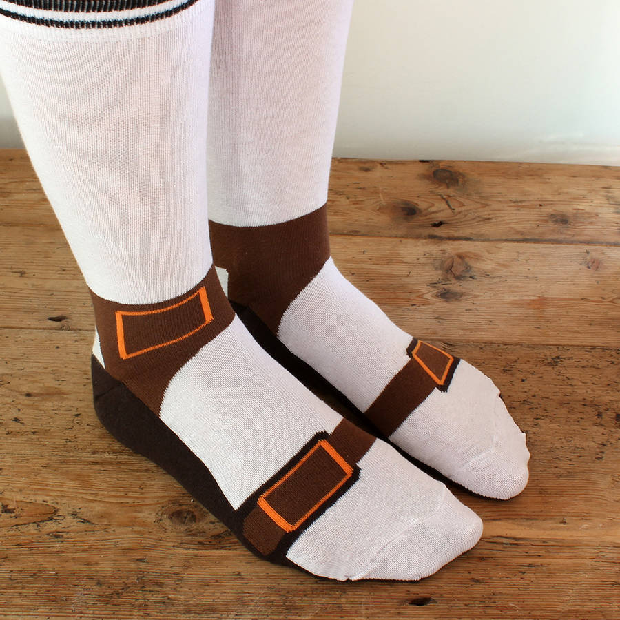 Sandal Socks Make It Look Like You're Wearing Birkenstock Sandals - Fake funny sandal socks