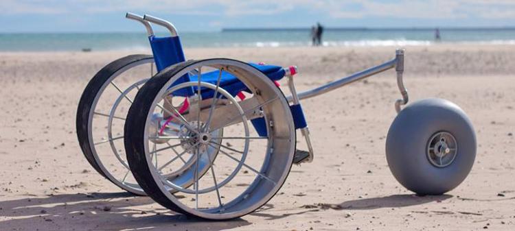 SandRoller - Giant Wheeled Beach Sand Wheelchair
