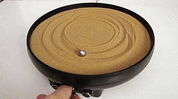 Sandscript - Magnetic Ball Sand Drawing Machine - Draw random designs in sand using magnetic ball