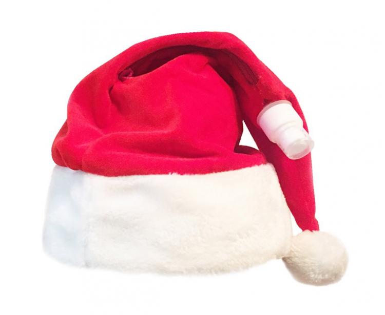 Wearable Santa Hat Flask - Christmas Hat Secret Flask