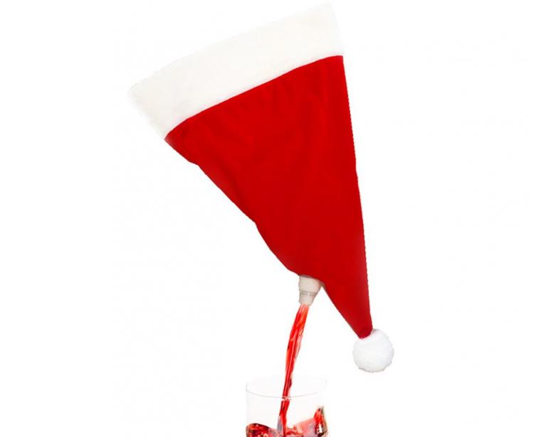 Wearable Santa Hat Flask - Christmas Hat Secret Flask