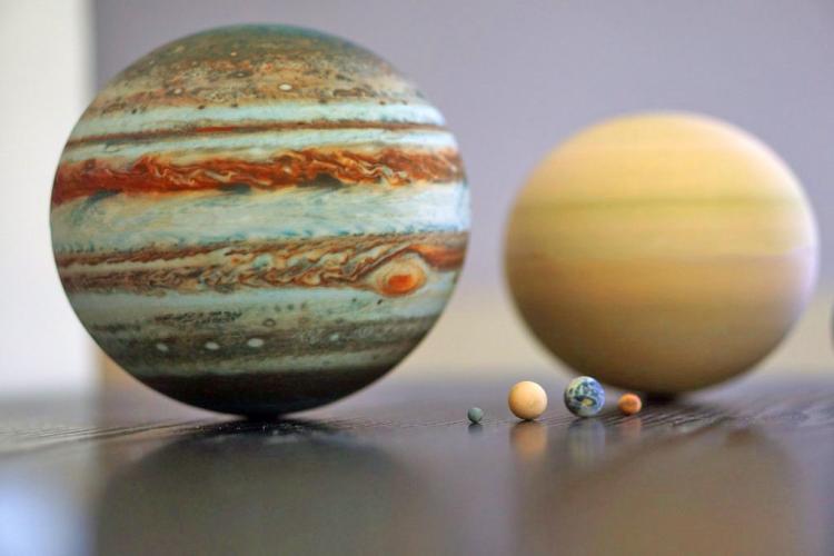 Scaled Replica Of the Solar System Planets - 3D printed replica of planets to scale