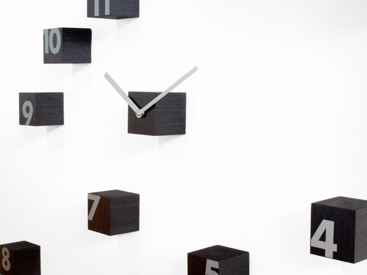 Scattered Numbers Wall Clock