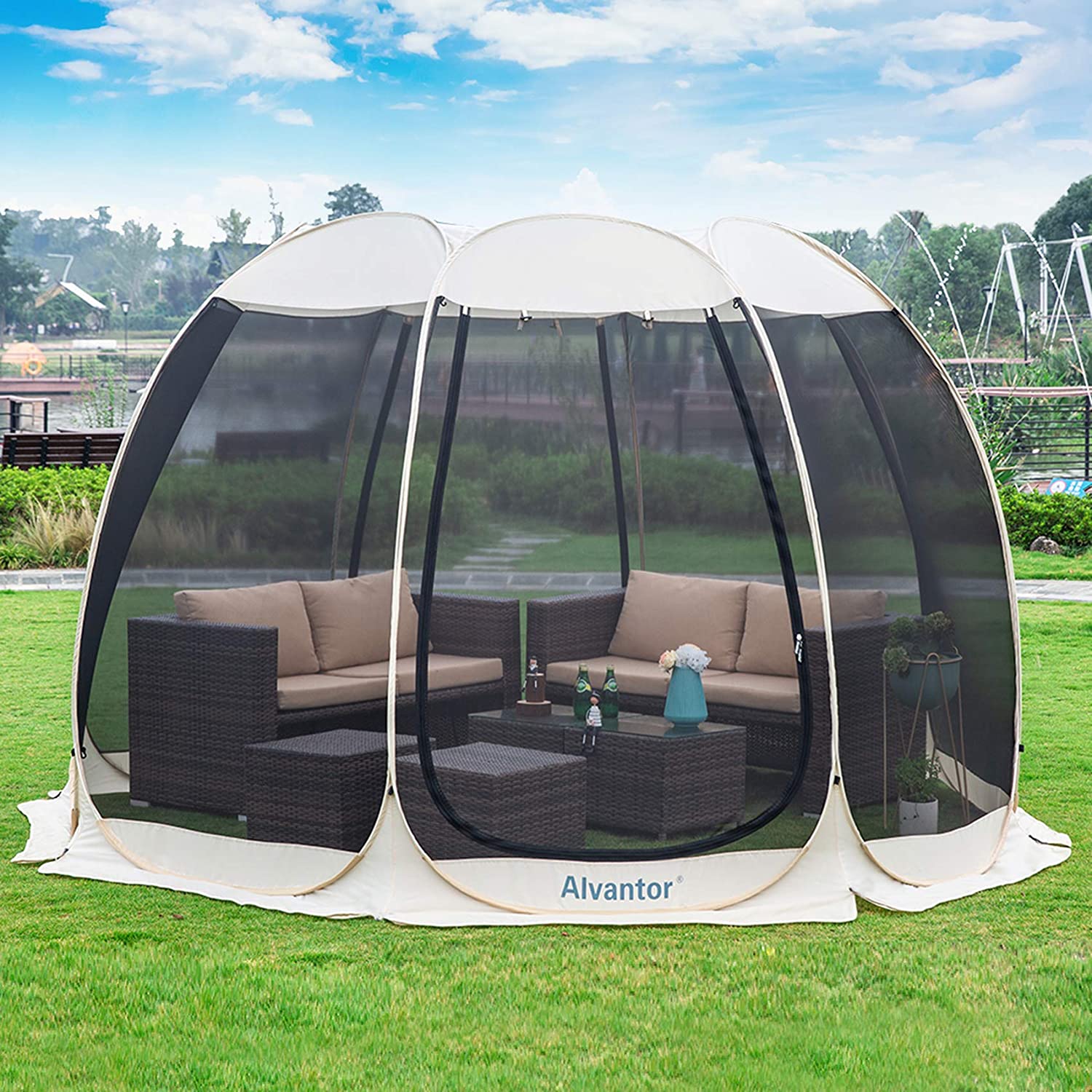 This PopUp Portable ScreenedIn Porch Sets Up In Just Seconds