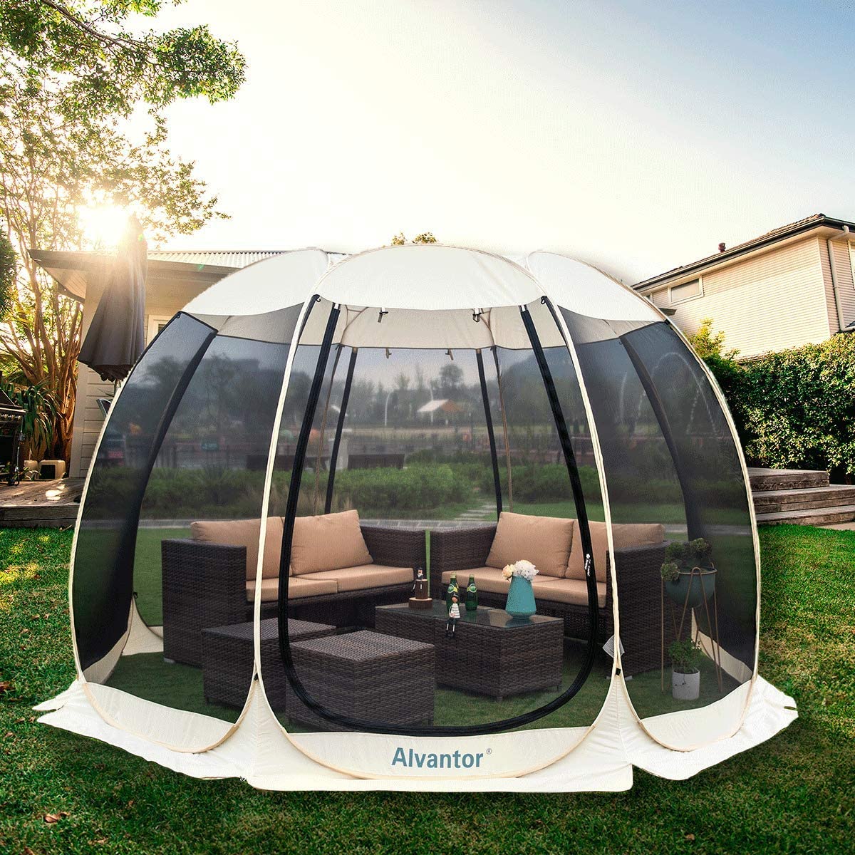 This PopUp Portable ScreenedIn Porch Sets Up In Just Seconds