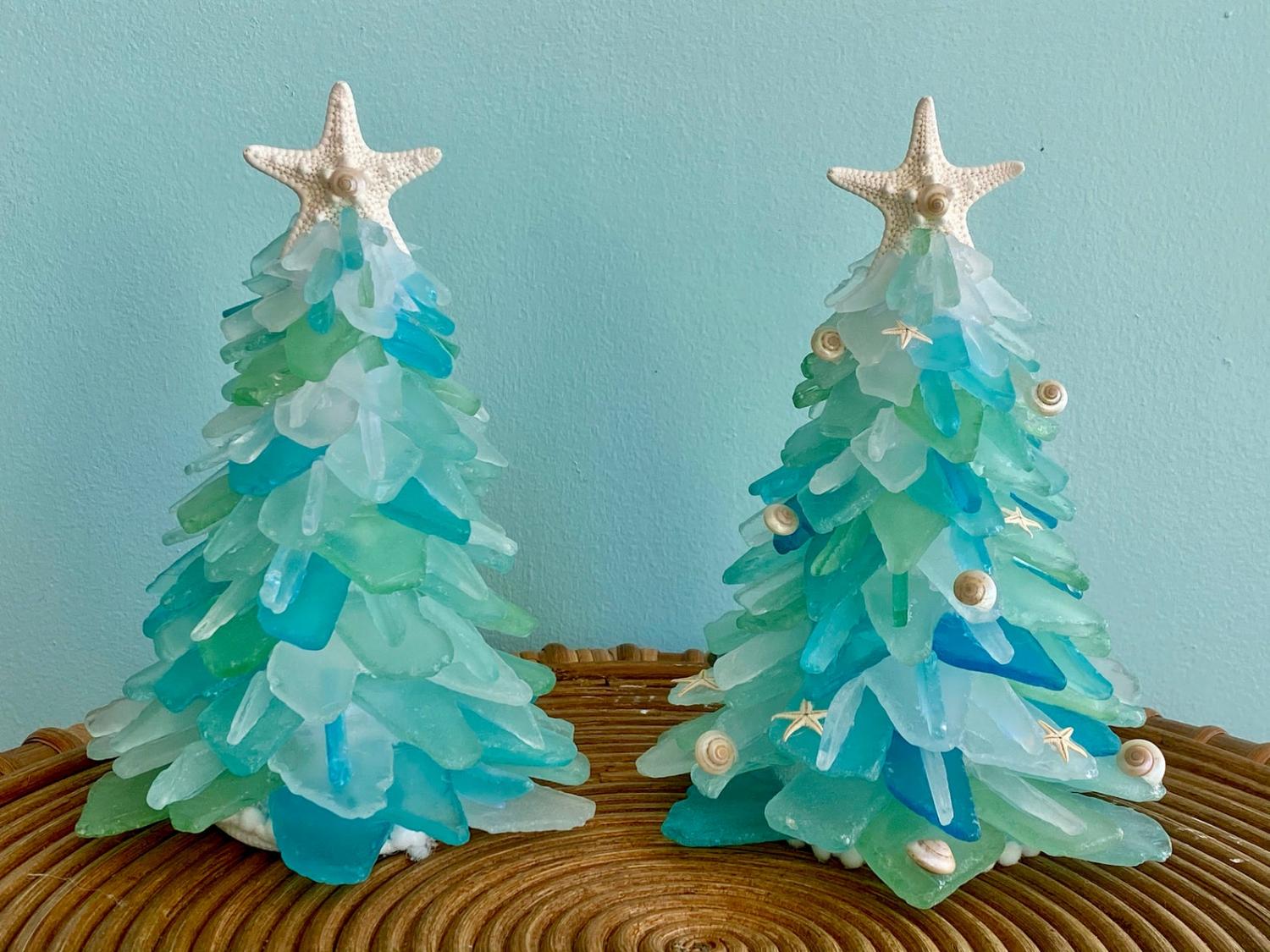 Sea glass store christmas tree