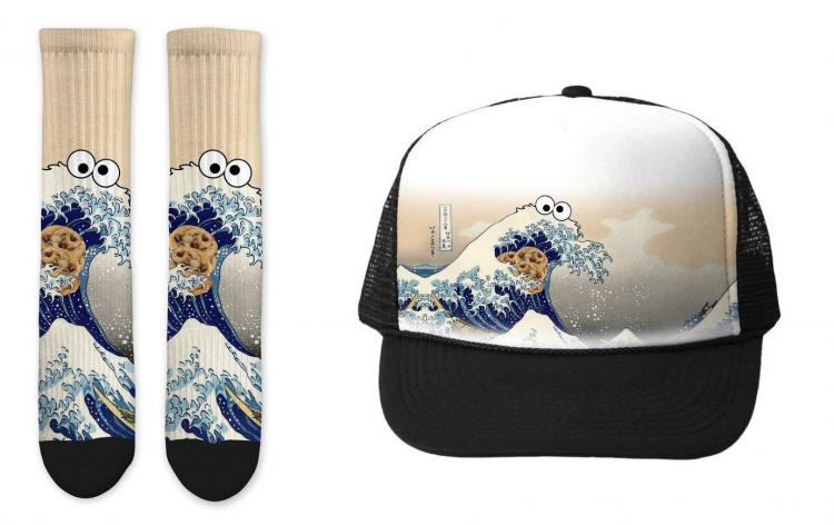 The great wave off Cookie Monster shirt, hoodie, sweater, long