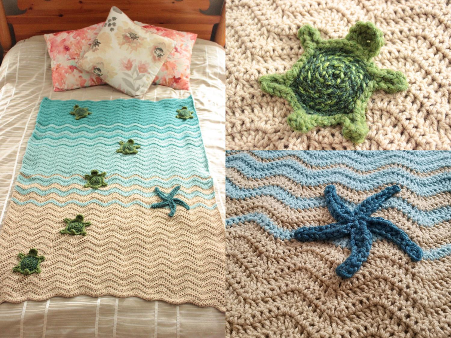 Sea turtle crochet blanket best sale pattern free