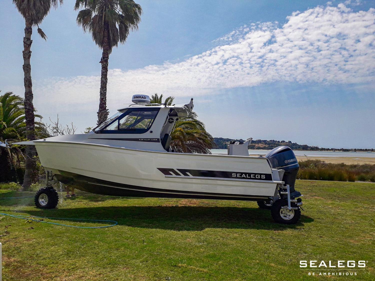 Sealegs Amphibious Boats Feature 3 Retractable Wheels To Get In and Out