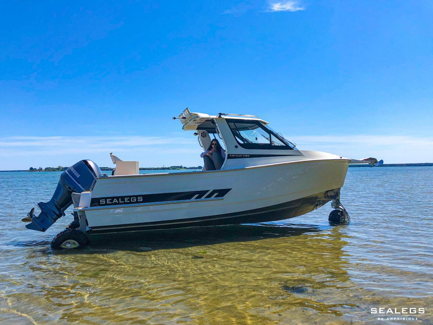 Sealegs Amphibious Boats Feature 3 Retractable Wheels To Get In and Out