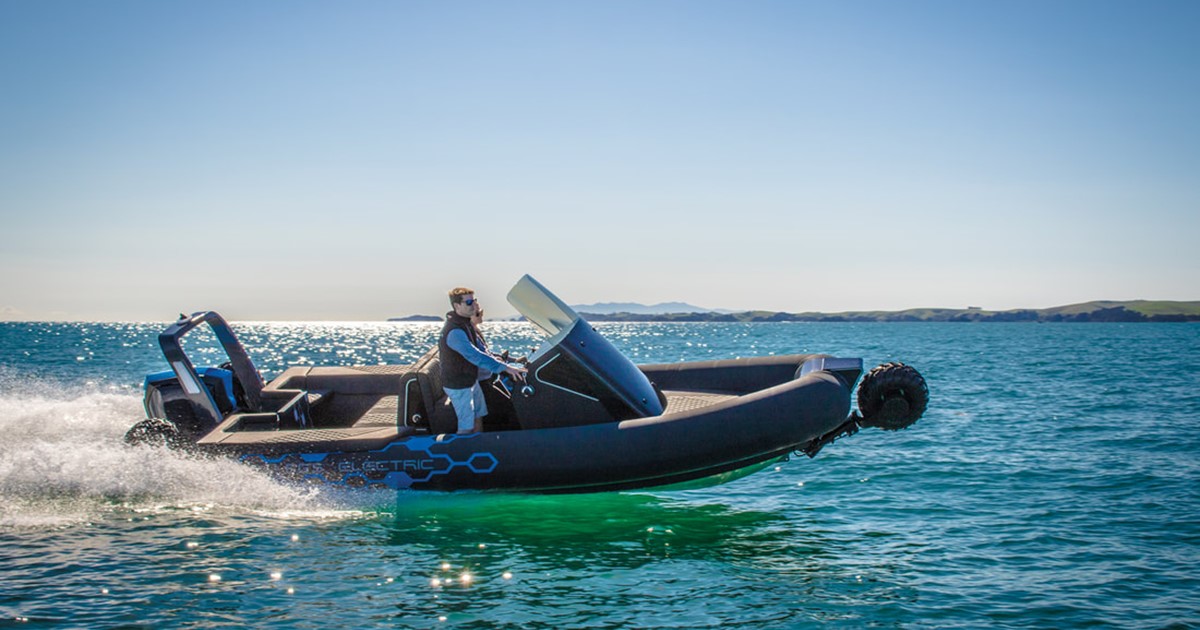 Sealegs Amphibious Boats Feature 3 Retractable Wheels To Get In and Out