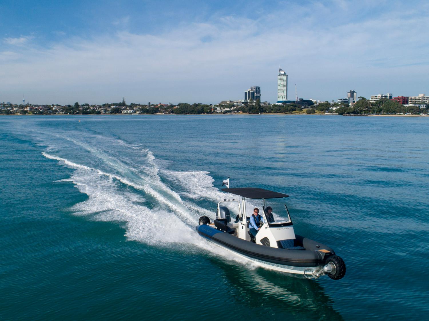 Sealegs Amphibious Boats Feature 3 Retractable Wheels To Get In and Out