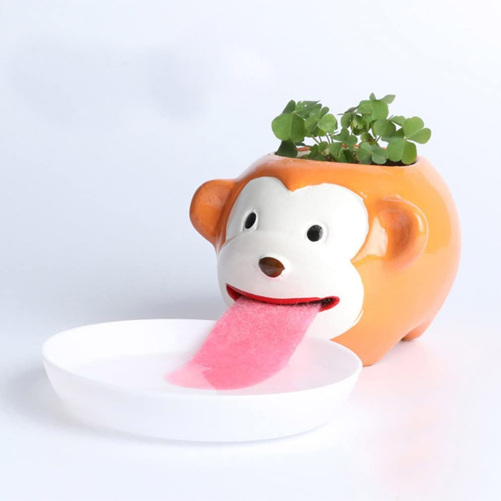 Cute Ceramic Animals That Drink From Straws When the Plants on Their Backs  Get Thirsty