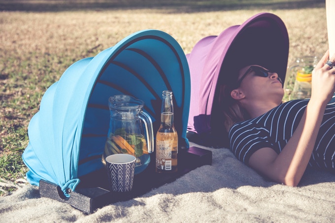 small portable beach umbrella