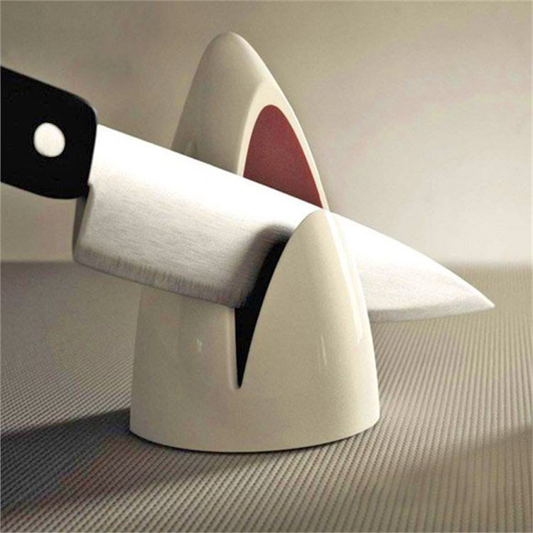 Shark Knife Sharpener - JAWS shark shaped kitchen knife sharpener