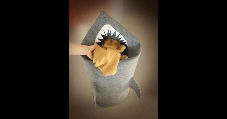 Shark Laundry Hamper - Shark Toy Box