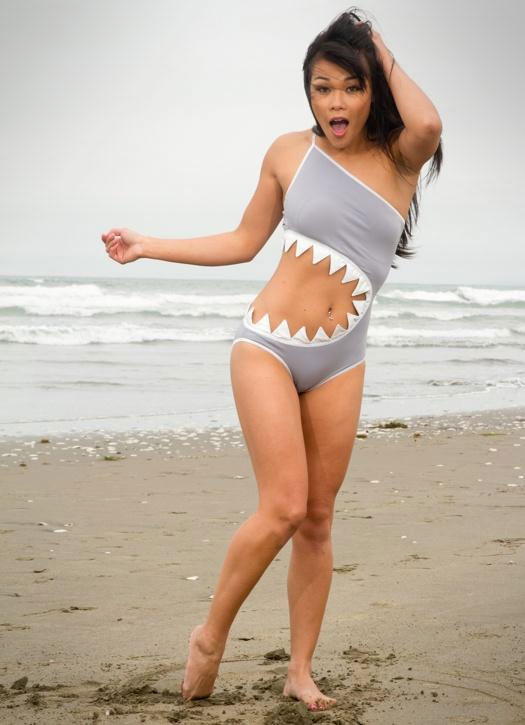 Shark Bite Swimsuit Best Mama Shark Costume