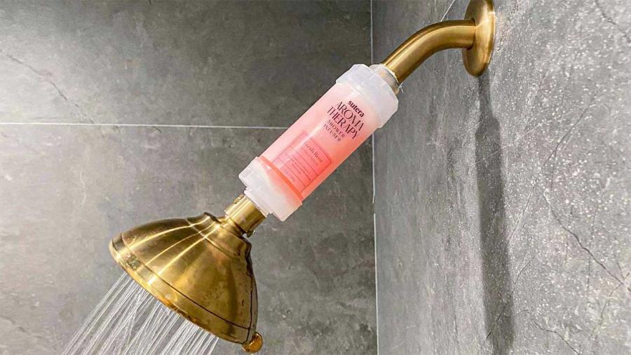 Shower Head Infuser - Shower filter installs right onto shower head