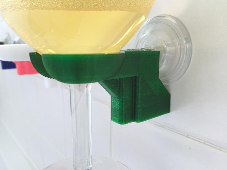 Shower Wine Glass Holder - Bathtub wine holder