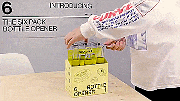 SIXOVERONE Six Pack Bottle Opener - 6-in-1 Bottle Opener