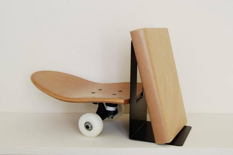 Skateboard Book Ends