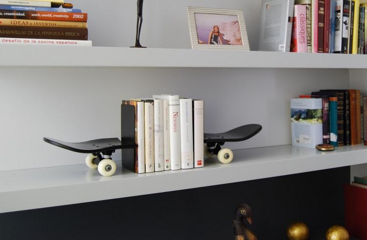 skateboard book ends